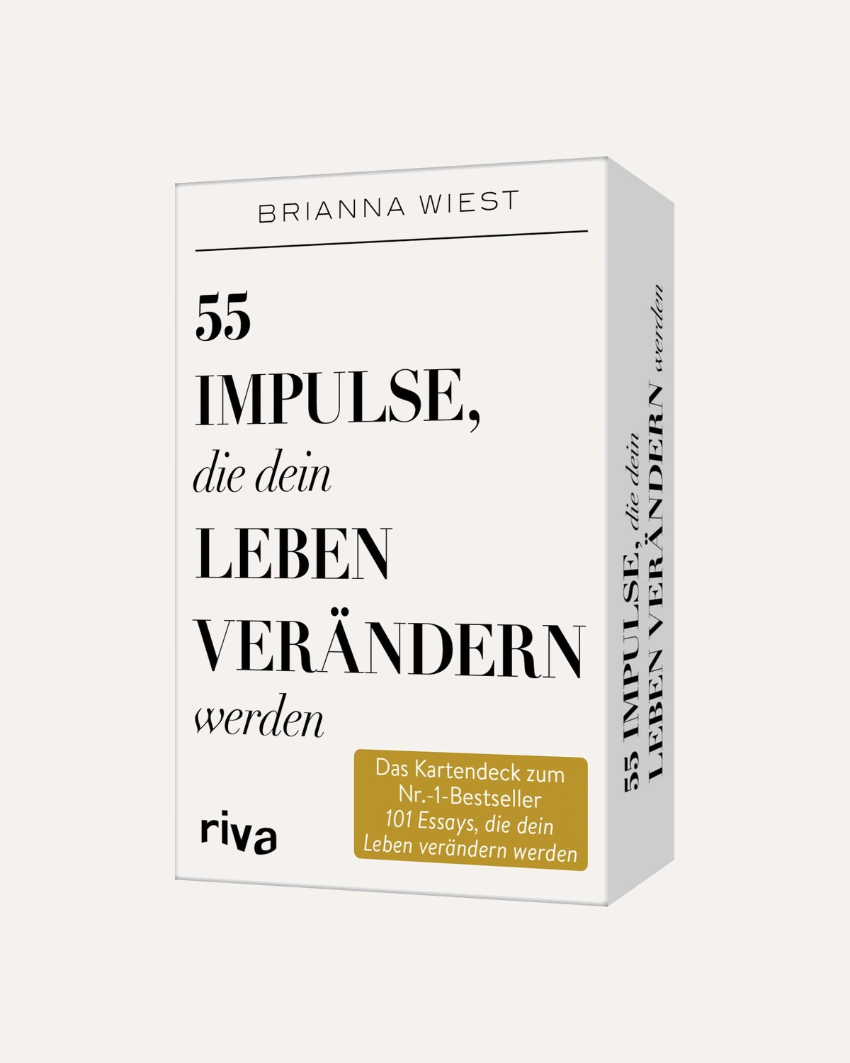 Kartenset 55 Impulse, die dein Leben verändern werden von Brianna Wiest, freigestellt